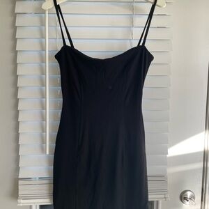 NWT Naked Wardrobe Black Ribbed Mini Dress
